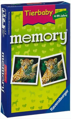 Produktbild von Ravensburger 23013 - Tierbaby memory®, der Spieleklassiker für Tierfans, Merkspiel für 2-8 Spieler ab 4 Jahren