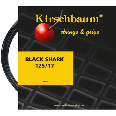 Produktbild von Kirschbaum Tennissaite Black Shark 12m schwarz, 105190216800010