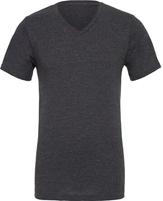 Produktbild von Canvas Uni Heather CVC Short Sleeve V-Neck Tee
