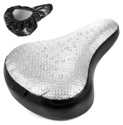 Immagine prodotto di Copertura impermeabile ed elastica per sella da bicicletta, adatta alla maggior parte delle biciclette, ideale come protezione dalla pioggia