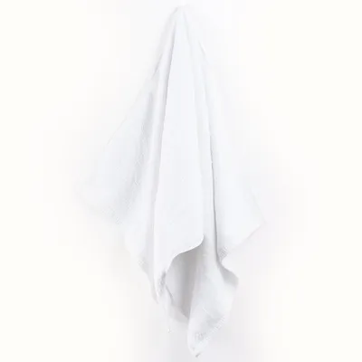 Produktbild von Großes Badehandtuch 70x140 cm – Baumwolle Frottee, saugstark, Hotelqualität, Weiß