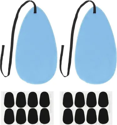 Produktbild von INF Saxophon Reinigungsset mit 2 Tüchern & Mundstück Polster für Hygiene Blau