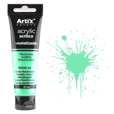 Zdjęcie produktu dla Farba akrylowa METALLIC GREEN Artix PP639-42, 35ml