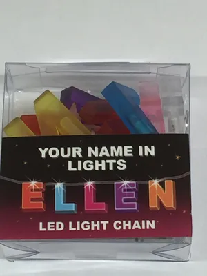 Lichterkette mit Namen, 20 LED, batteriebetrieben, 16 cm