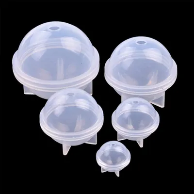 Produktbild von 5 Stück Kugel Gießform Ball Resin Molds Rund Epoxidharz Formen Sphere Silikonform für DIY Schmuck, Anhänger, Ohrringe,Schmuckherstellung