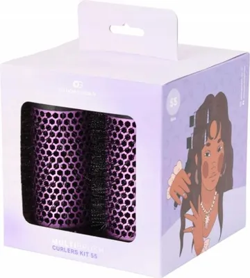 Produktbild von Olivia Garden Multibrush Curlers Kit - 4 Aufsätze & 1 abnehmbarer Griff - Perfekt für Locken und Volumen 55