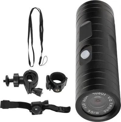 Immagine prodotto di Videocamera action con grandangolo da 170 gradi - Videocamera sportiva portatile Full HD 1080p per bici e moto