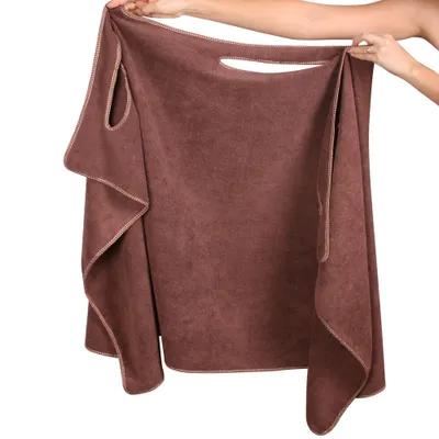 Produktbild von Brauner Damen-Badeponcho