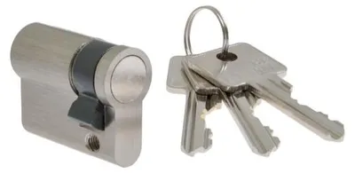 Produktbild von B-Harko H6 Schließzylinder 9/55 satiniertes Nickel 6-stiftig