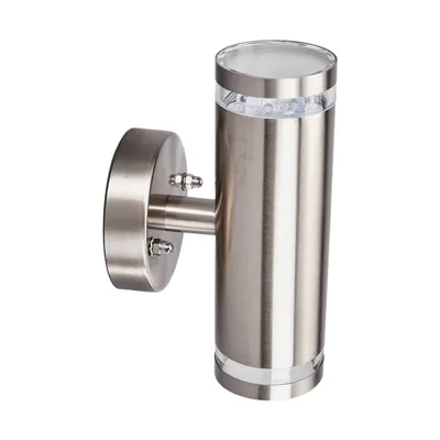 Produktbild von Lindby LED-Außenwandlampe Tiberius, Edelstahl, up/down, IP44