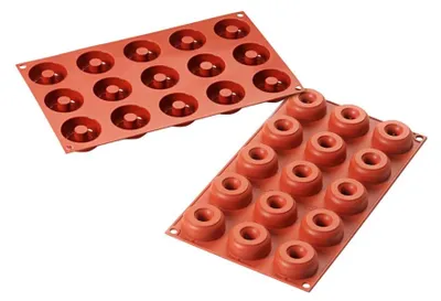 Produktbild von Silikon-Backform, 175x300x30 - 15 Formen