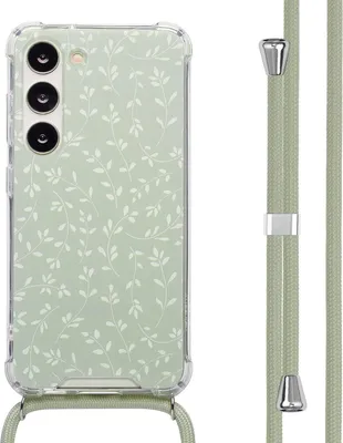 Obrázek produktu pro imoshion Designové pouzdro s páskem Samsung Galaxy S23 – Smoke Green Flowers