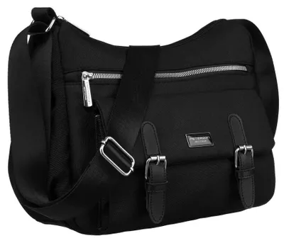 Obrázek produktu pro Peterson dámská crossbody kabelka z polyesteru černá 32 cm