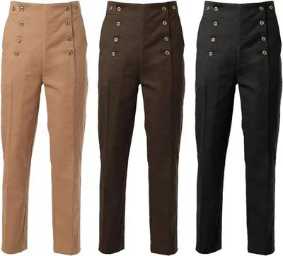 Produktbild von Victorian Herren Hose Steampunk Gothic Kostüm Tailorband verstellbar