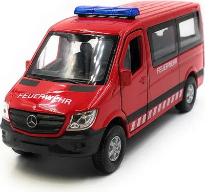 Produktbild von Onwomania Modellauto Mercedes Benz Feuerwehr Auto Sprinter Rot Auto Mst. 1:34-39