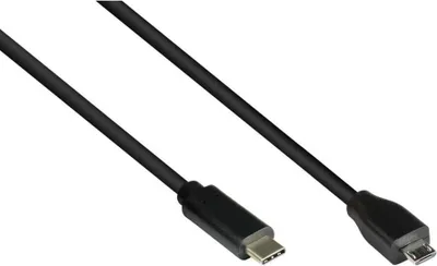 Immagine prodotto di Cavo di collegamento da USB 2.0 Micro B a USB-C, 0,5 m, nero