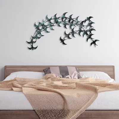 Obrázek produktu pro Wallity, Kirlangic - Blue, Dekorativní svítidlo z kovu, 100 % METALL, Blau, 75 x 136 cm