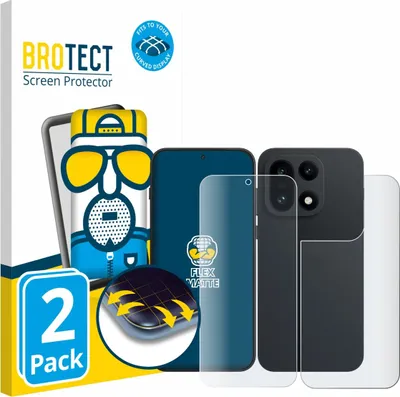 Produktbild von 2x BROTECT Fullscreen Schutzfolie für OnePlus 15 (Display+Rückseite) Displayschutz Folie Fullcover Matt Entspiegelungsfolie