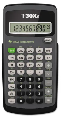 Produktbild von Texas Instruments TI-30Xa wissenschaftlicher Taschenrechner, 10-Digit LCD, Packung mit 2