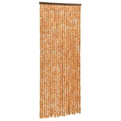 Produktbild von Fliegenvorhang Ocker und Weiß 56x200 cm Chenille