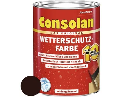 Produktbild von CONSOLAN Wetterschutzfarbe Dunkelbraun 750ml - 5087486