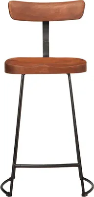 Image de vidaXL Tabouret de bar 2 pcs. 49x43x88 cm Bois massif de manguier