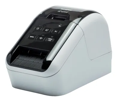 Produktbild von Brother QL-810W, DK, Thermodirekt, 300 x 600 DPI, 176 mm/sek, Farbe, Verkabelt & Kabellos