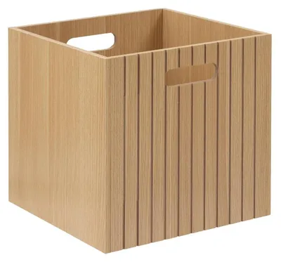 Immagine prodotto di Solidchoice - Cesto in legno "Tetto", 31 x 31 cm