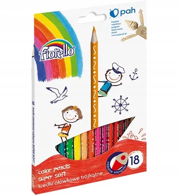 Image de Crayons triangulaires 18 couleurs Super Soft