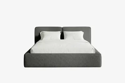 Produktbild von MNUUO Polsterbett NEENO mit Bettkasten Dunkelgrau 200 x 200 cm Hebbarer Metall-Lattenrost