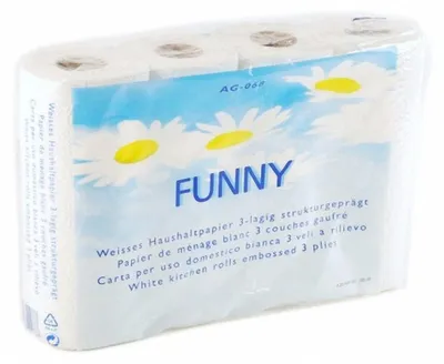 Produktbild von 48 Rollen Küchenrollen 3-lagig 50 Blatt Zellstoff extra saugfähig