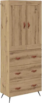 Obrázok produktu pre Highboard Remeselný dub 69,5 x 34 x 180 cm Kompozitné drevo