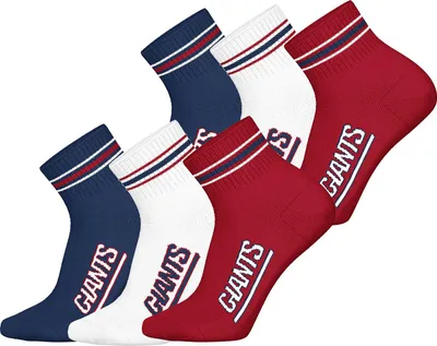 Produktbild von Huddle Uni Freizeitsocken NY Giants Quarter 6-Pack wht-red-dbl - Größe 39-42