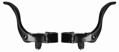 Produktbild von 1 Paar Lenkergriffe aus Aluminiumlegierung, 24 mm, für Mountainbike-Scheibenbremsen (schwarz)