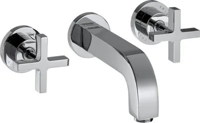 Produktbild von 3-Loch Waschtischarmatur AXOR CITTERIO DN 15 UP m Ala 162mm Kreuzgr. u Ros. chr chrom