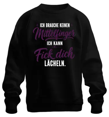 Productafbeelding van Ik heb geen sweatshirt of trui nodig met een denigrerende opdruk, zwart, maat XXL