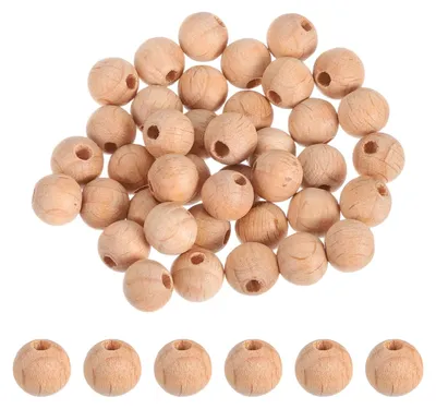 80 runde Holzkugeln, 8 mm, unbehandelt, für DIY-Basteln