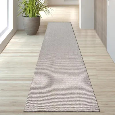 Immagine prodotto di Tappeto da salotto a pelo basso dal design speciale e moderno in beige dimensioni - 80 x 250 cm