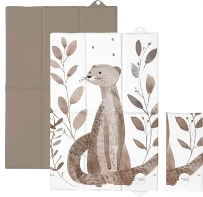Productafbeelding van Opvouwbaar, zacht verschillingsmatje 60x40, Otter verschillingsmatje