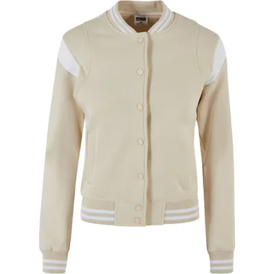 Imagen del producto de Urban Classics - Chaqueta de sudadera estilo "college" para mujer, color beige, talla 4X