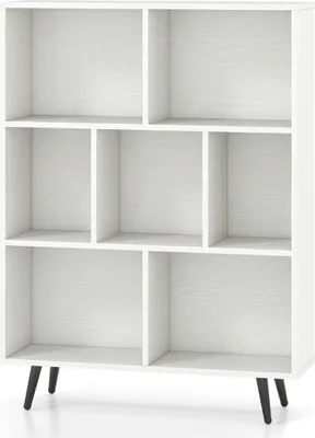 Image de Étagère à 3 niveaux, pieds en bois - 80 cm, système anti-basculement