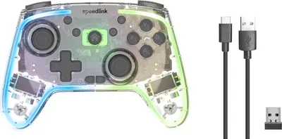 Produktbild von SPEEDLINK RAIT NX, Gamepad, PC, Android, Nintendo Switch Lite, Nintendo Switch OLED, Playstation 3, D-Pad, Turbo-Taste, Makro-Taste, Modus-Taste, Analog / Digital, Mehrfarbig, Kabellos