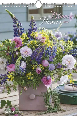 Productafbeelding van Bloemen 2026 - Fotoagenda 23,7x34 cm - Agenda met ruimte voor notities - met veel extra informatie - Wandkalender - Bloemenkalender