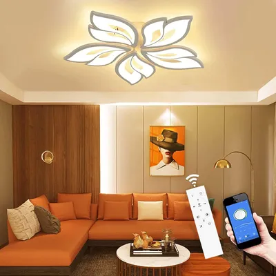 Obrázok produktu pre LED stropné svietidlo, stmívateľné, 40-80W, s diaľkovým ovládaním a možnosťou zmeny farby