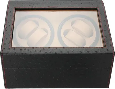 Obrázek produktu pro Box na hodinky, automatická rotace, kapacita 10 hodinek, černý