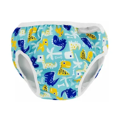 Produktbild von Imse Vimse Schwimmwindel, Badewindel, Aquawindel, Babybadehose Turquoise Dino S (small) 5-8 kg