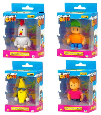Produktbild von Wiky Stumble Guys Mini Actionfigur Überraschung 24 Motive zum Sammeln