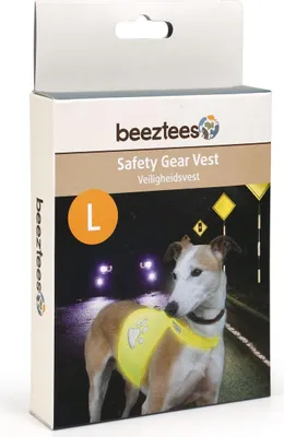 Immagine prodotto di Gilet di sicurezza Beeztees per cani, colore giallo, taglia L