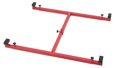 Immagine prodotto di Gru regolabile per pianale di pick-up - Dispositivo di sollevamento - Montaggio universale - Acciaio verniciato a polvere - Portata 360 kg - Rosso