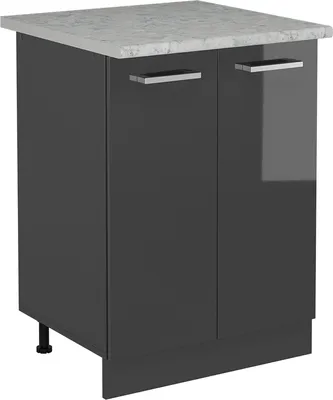 Immagine prodotto di Mobiletto base cucina Vicco R-Line Antracite lucido 60 cm PL Marmo, Model 54073
